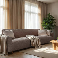 4 Seater Sofa Cover - Choco, Microfibra Collection
