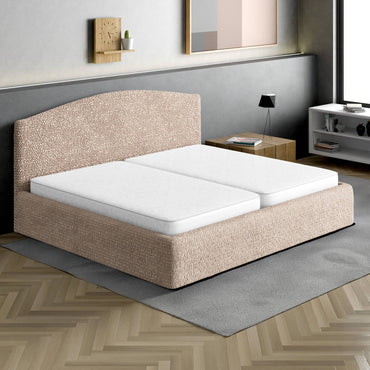 Bed Headboard & Frame Cover (Full/King)- Tapioca, Microfibra Collection