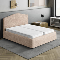 Bed Headboard & Frame Cover (Full/Queen)- Tapioca, Microfibra Collection
