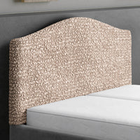Bed Headboard & Frame Cover (Full/Queen)- Tapioca, Microfibra Collection