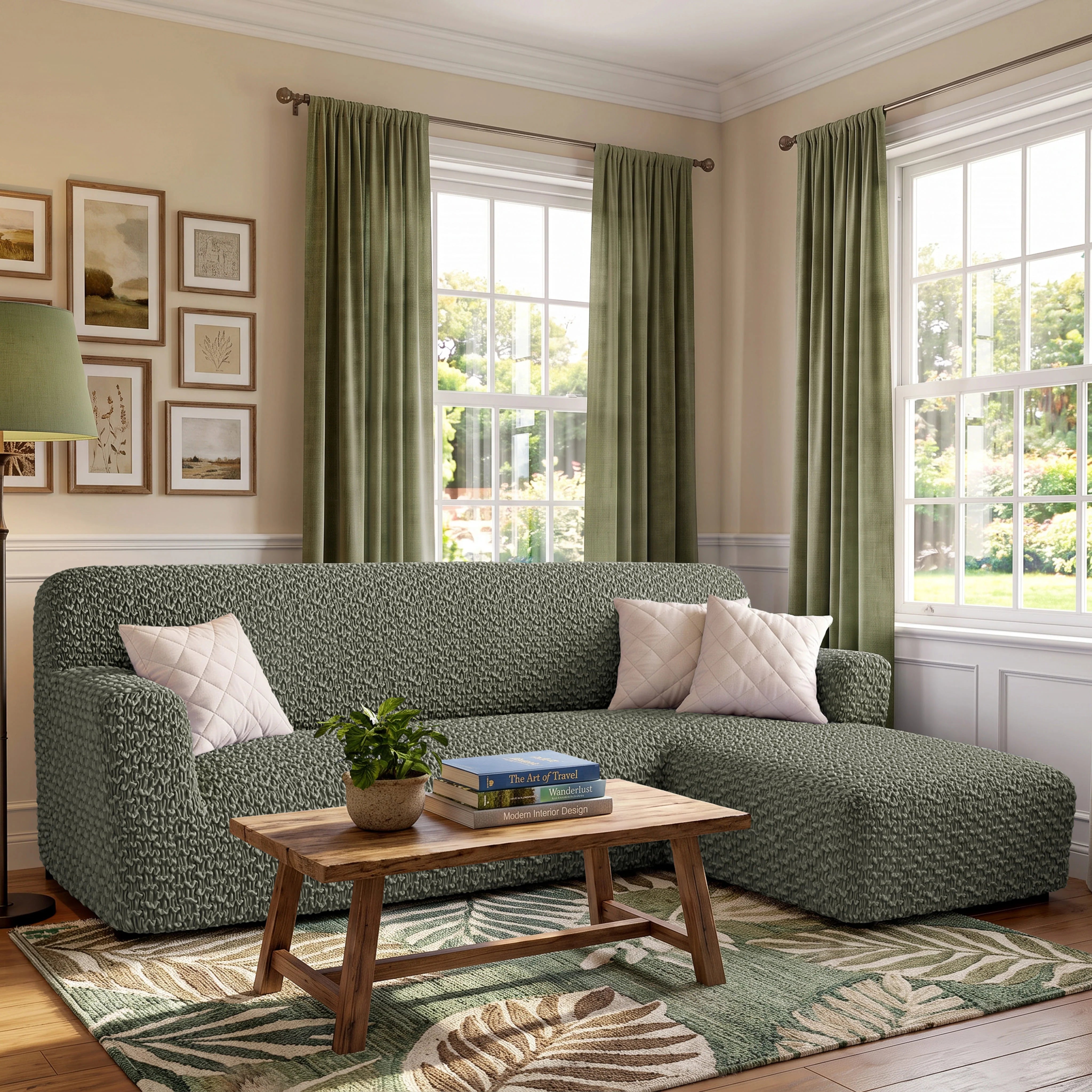 L-Shaped Sofa Cover (Right Chaise) - Embrace Collection
