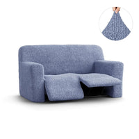 2 Seater Recliner Sofa Cover - Blue, Microfibra