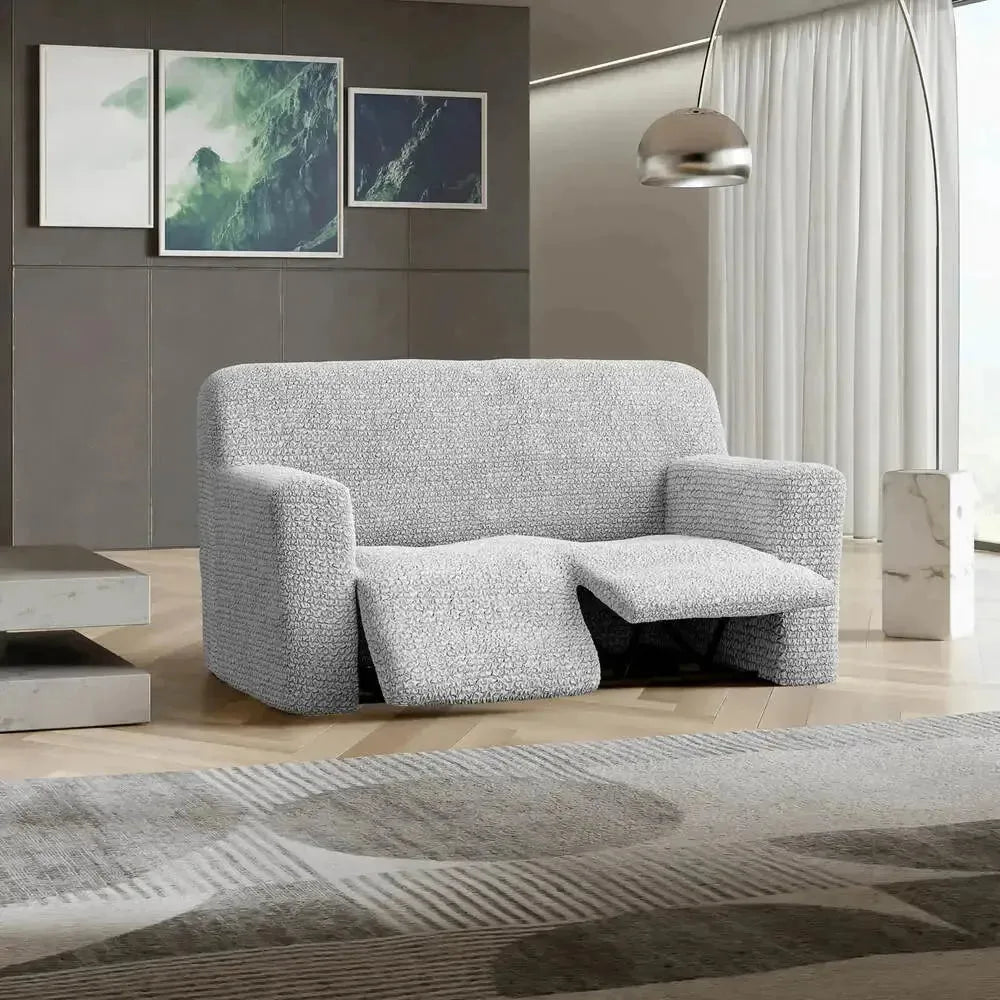 Housse de canapé inclinable 2 places - Perle, Microfibre