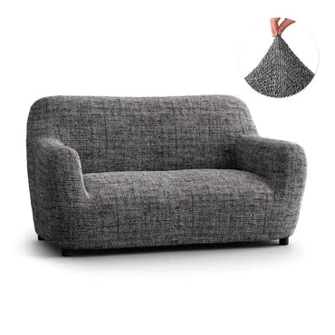 2 Seater Sofa Cover - Vittoria Grey, Microfibra Printed