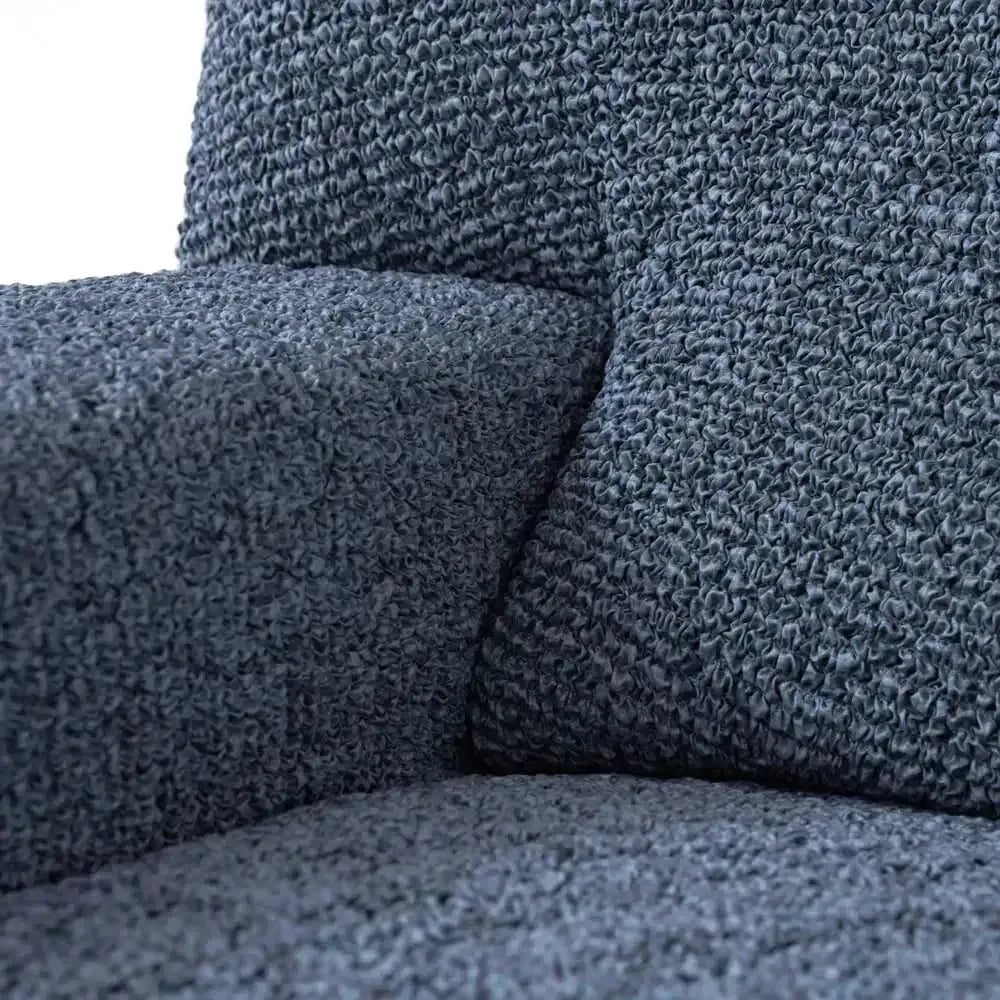 3 Seater Sofa Cover - Vittoria Blue, Microfibra Printed