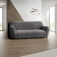 3 Seater Sofa Cover - Vittoria Grey, Microfibra Printed