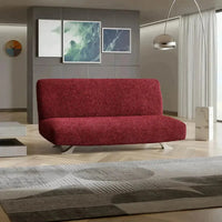 Futon Armless Sofa Bed Slipcover - Bordeaux, Microfibra