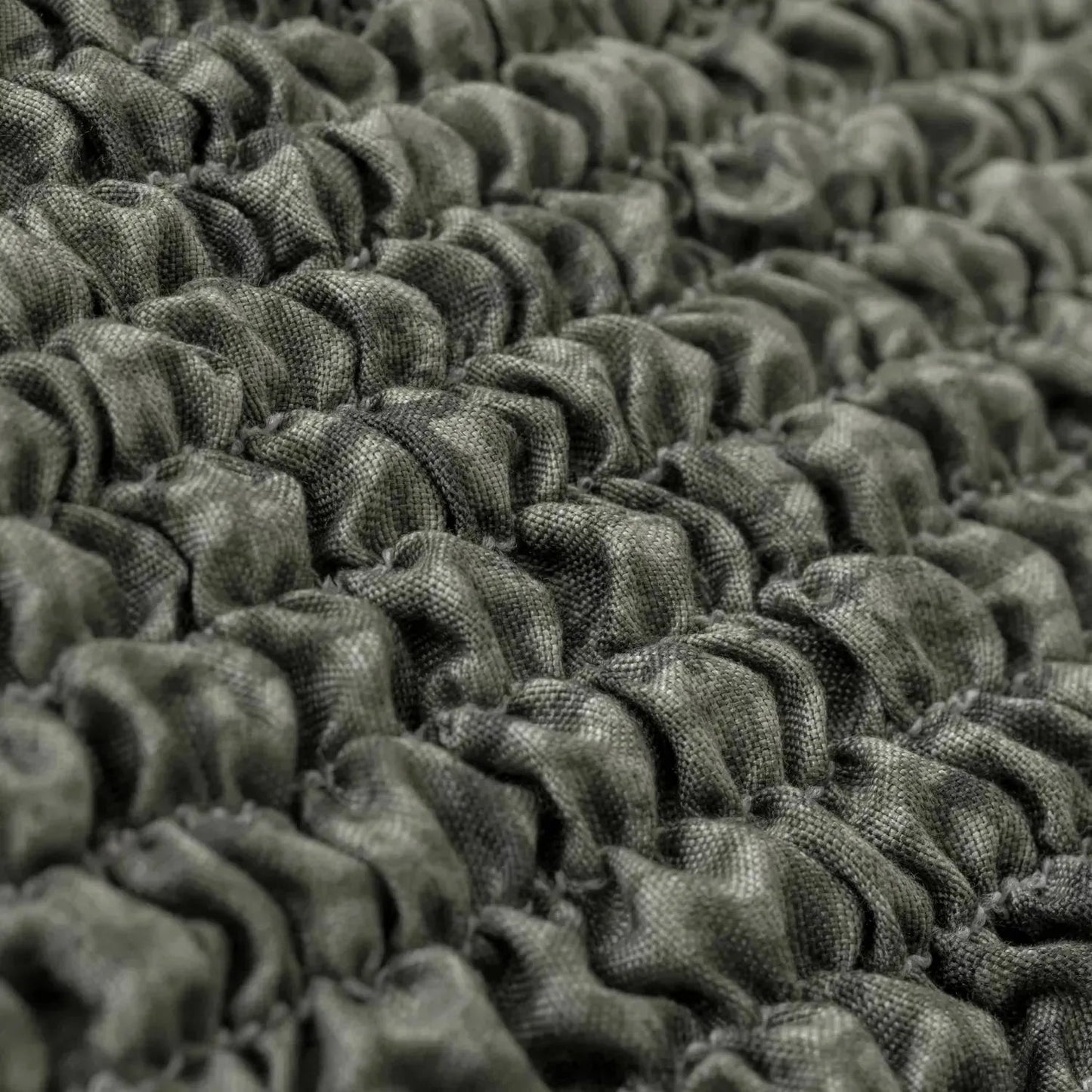 Footstool Cover - Vittoria Green, Microfibra Printed