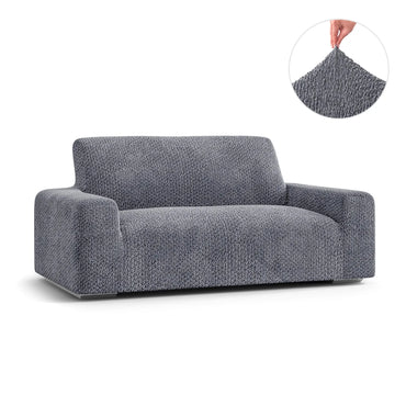 2 Seater Sofa Cover - Grey, Velvet Collection