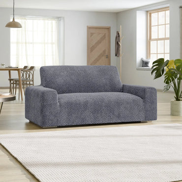 2 Seater Sofa Cover - Grey, Velvet Collection
