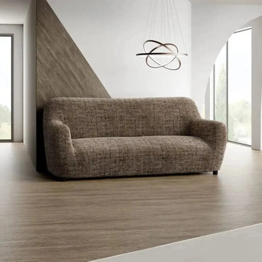 3 Seater Sofa Cover - Vittoria Latte, Microfibra Printed