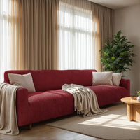 4 Seater Sofa Cover - Bordeaux, Microfibra Collection