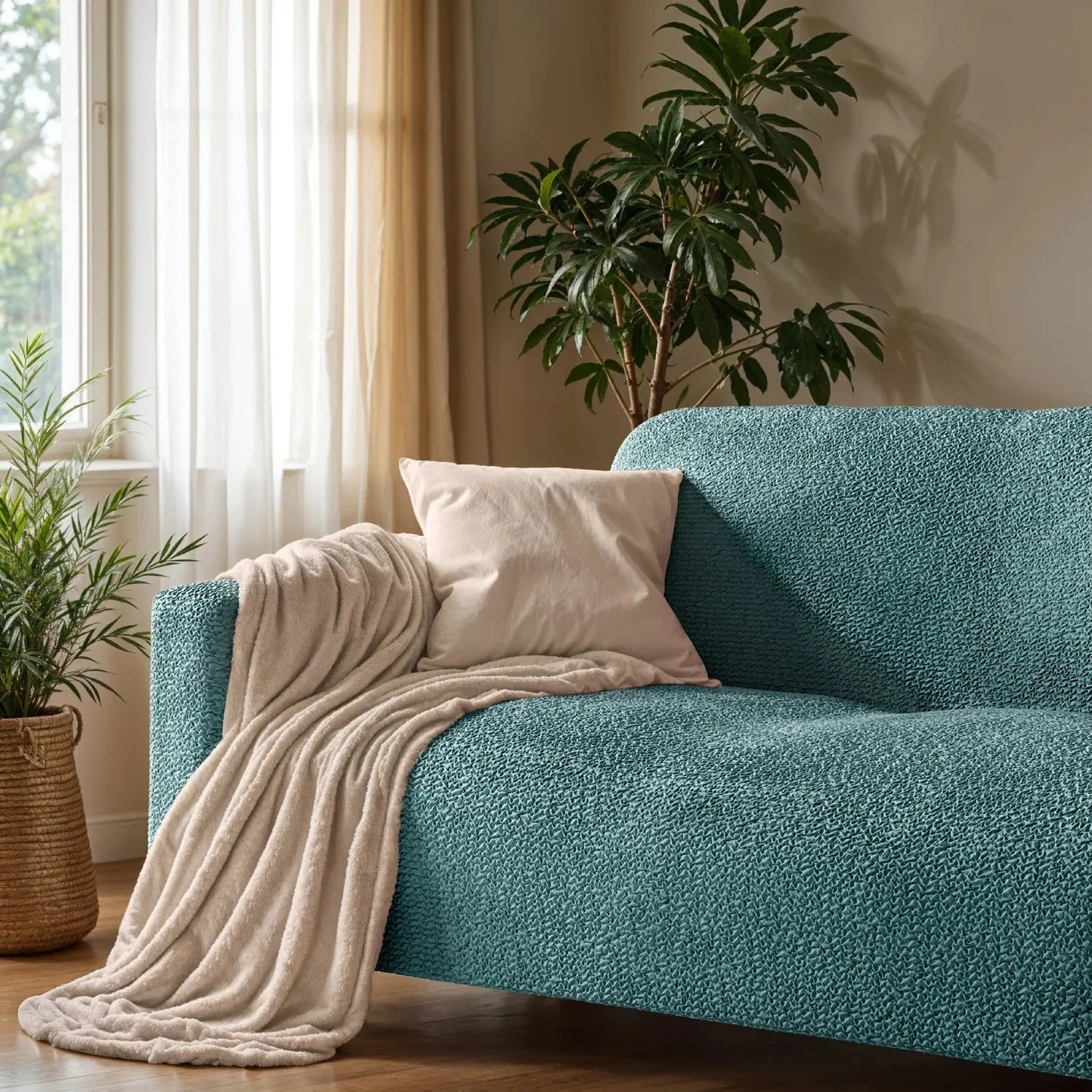 Housse de Canapé 4 Places - Tiffany, Collection Microfibre