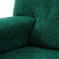Arm Chair Cover - Green, Velvet