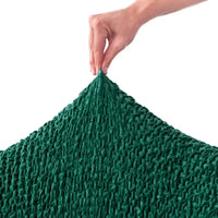 Arm Chair Cover - Green, Velvet