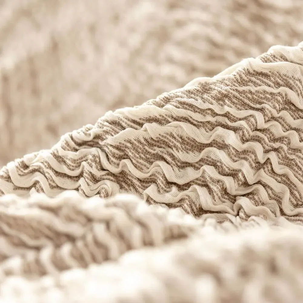 L-Shaped Sofa Cover (Left Chaise) - Vento, Jacquard 3D Collection