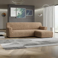 L-Shaped Sofa Cover (Right Chaise) - Latte, Microfibra Collection