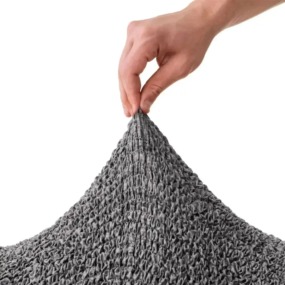 L-Shaped Sofa Cover (Right Chaise) - Vittoria Grey, Microfibra Printed Collection