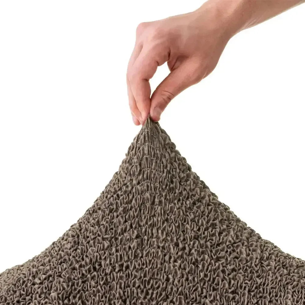 L-Shaped Sofa Cover (Right Chaise) - Vittoria Latte, Microfibra Printed Collection