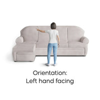 Fullback Sofa Cover (Left Chaise) - Bordeaux, Microfibra Collection