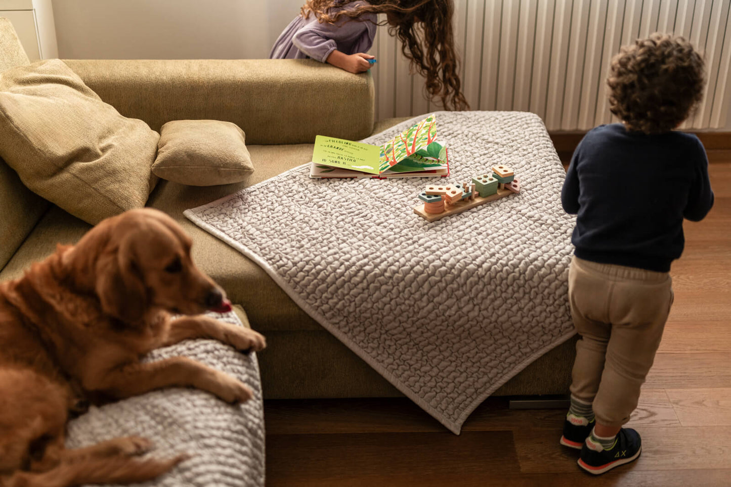 Arm Chair Waterproof Blanket - Tapioca, Microfibra (50 X 60 CM)