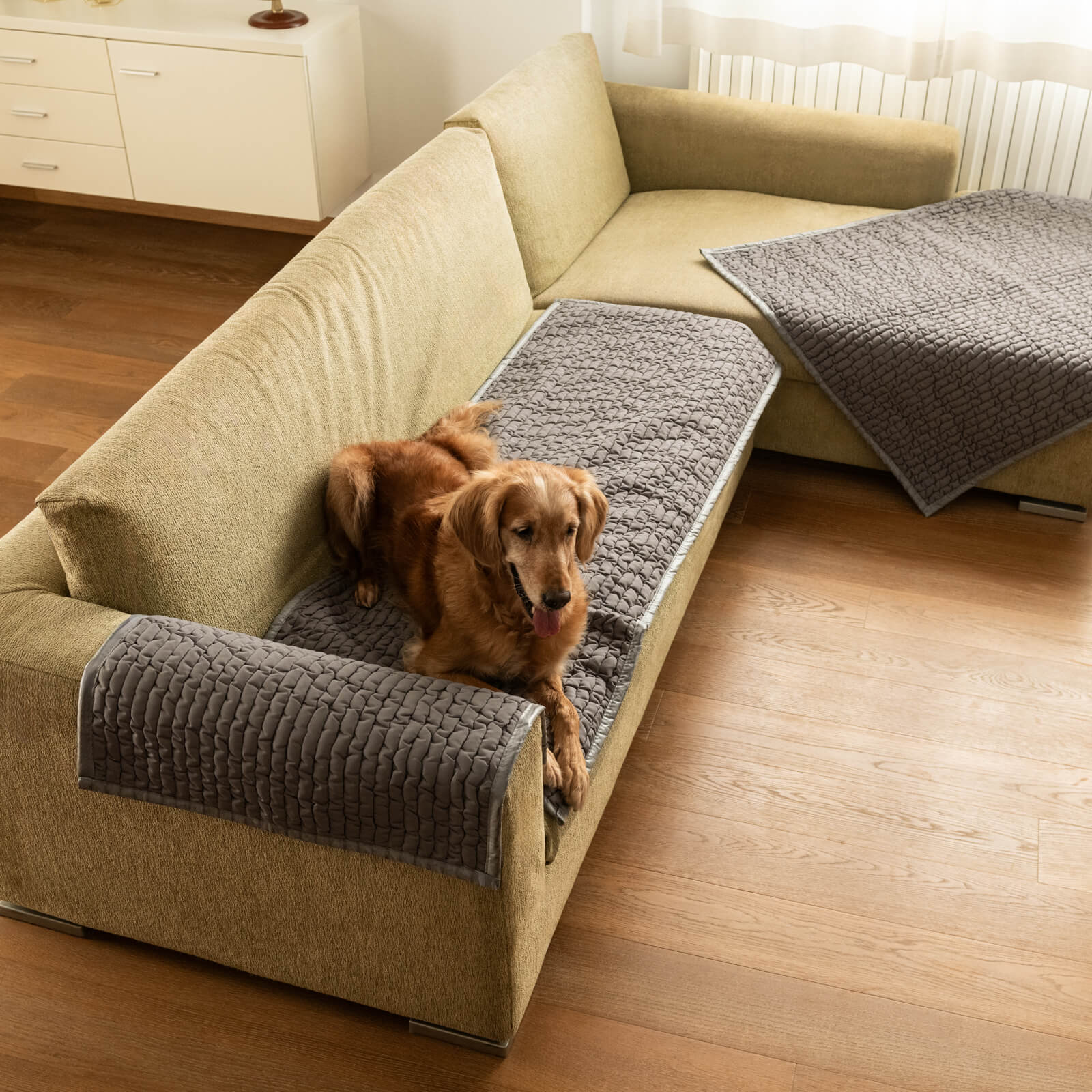 Arm Chair Waterproof Blanket - Tapioca, Microfibra (50 X 60 CM)