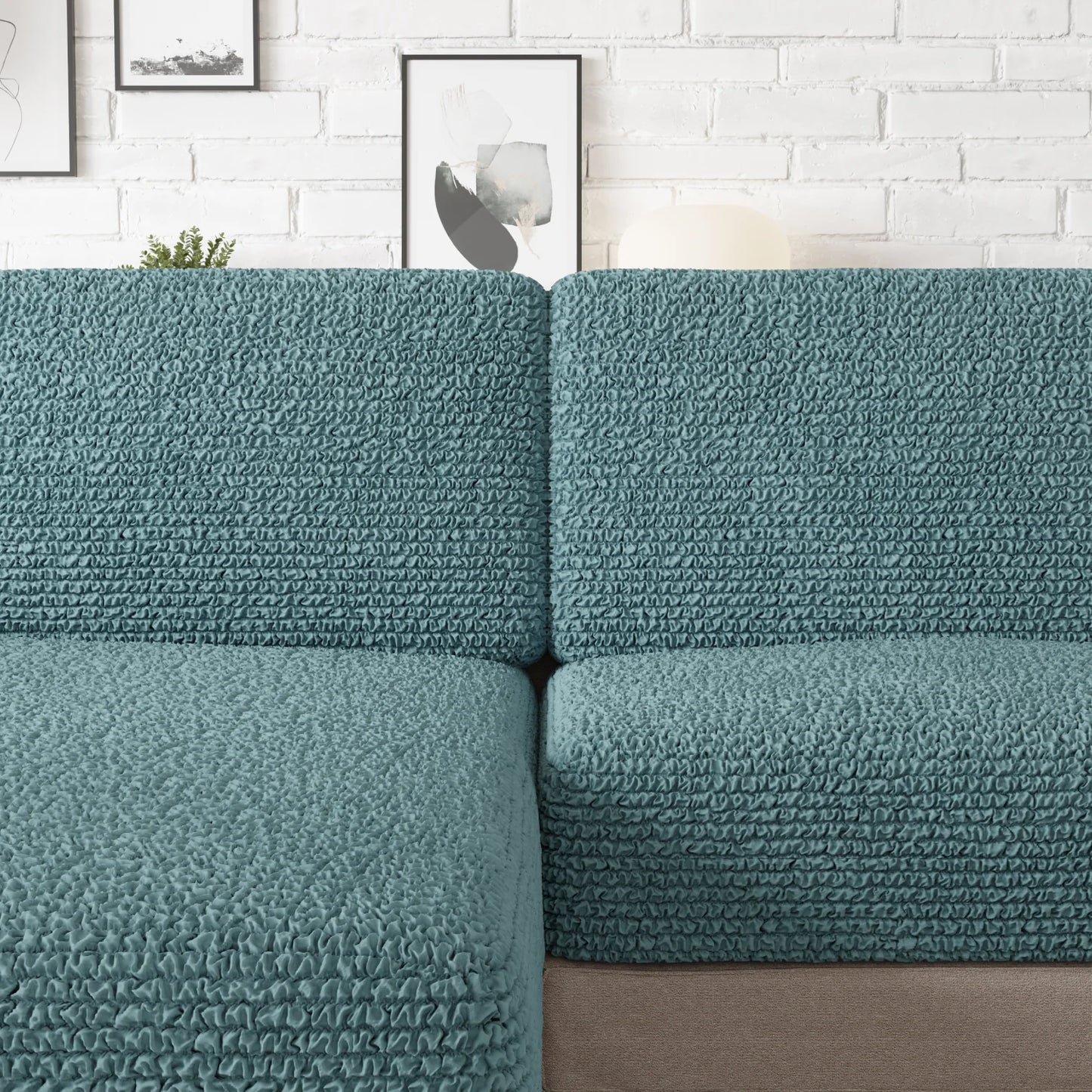 Housse de coussin de siège - Bleu Tiffany, Collection Microfibra