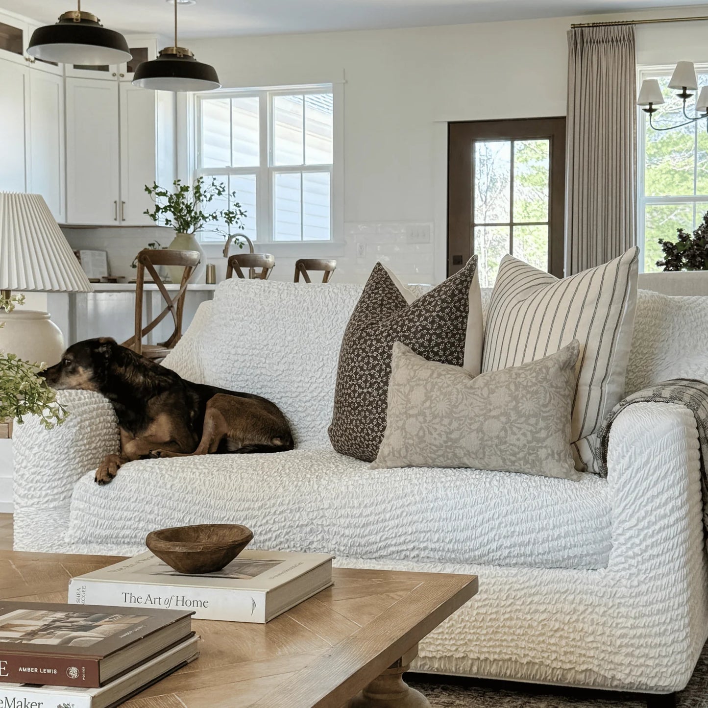 3 Seater Recliner Sofa Cover - Pearl, Microfibra