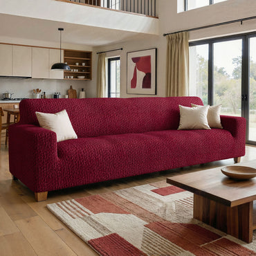 4 Seater Sofa Cover - Bordeaux, Velvet