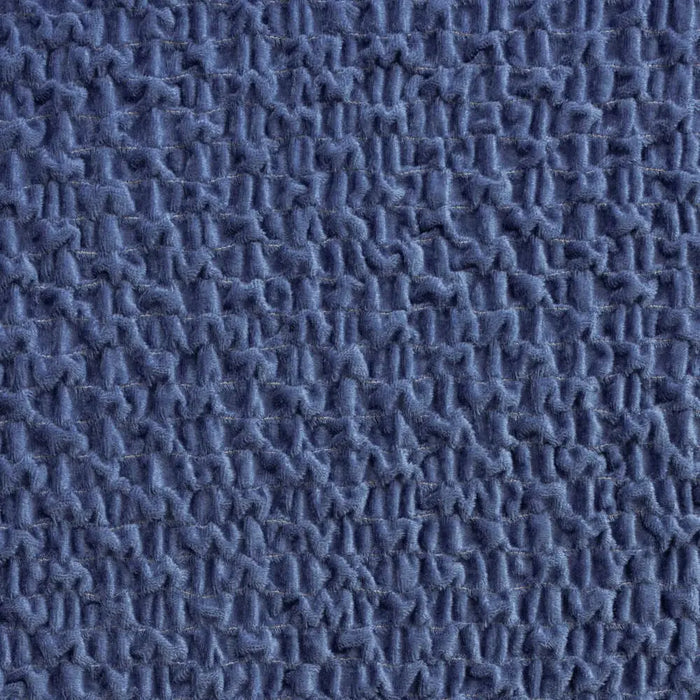 Housse de canapé en L (méridienne gauche) - Bleu, Collection Velvet