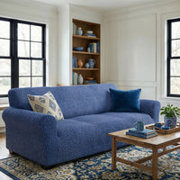 Housse de canapé 3 places - Bleu, Collection Velours