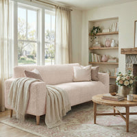 Housse de Canapé 3 Places - Beige, Collection Velours