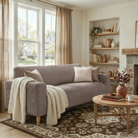 3 Seater Sofa Cover - Brown, Velvet Collection