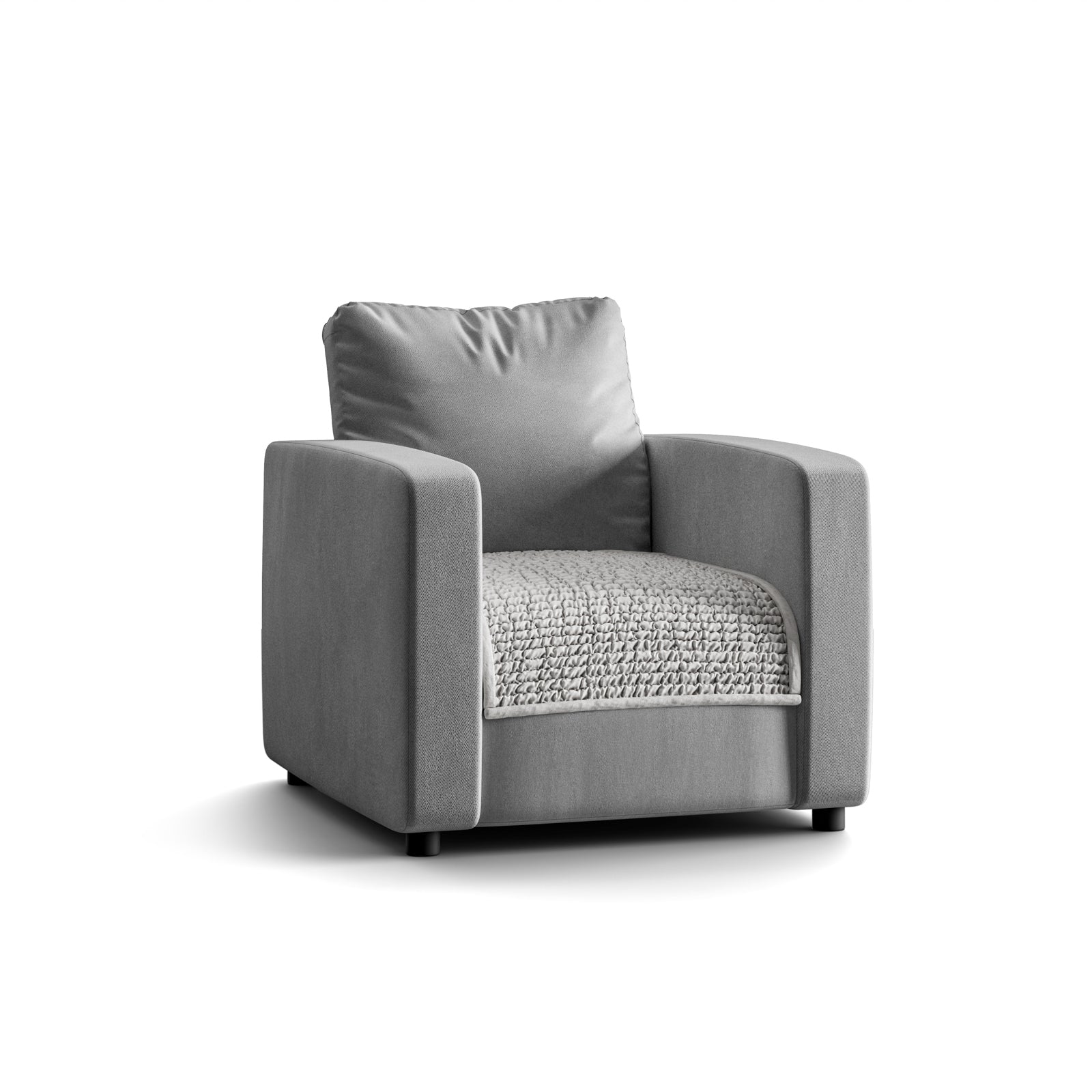 Arm Chair Seat Cover - Pearl, Microfibra