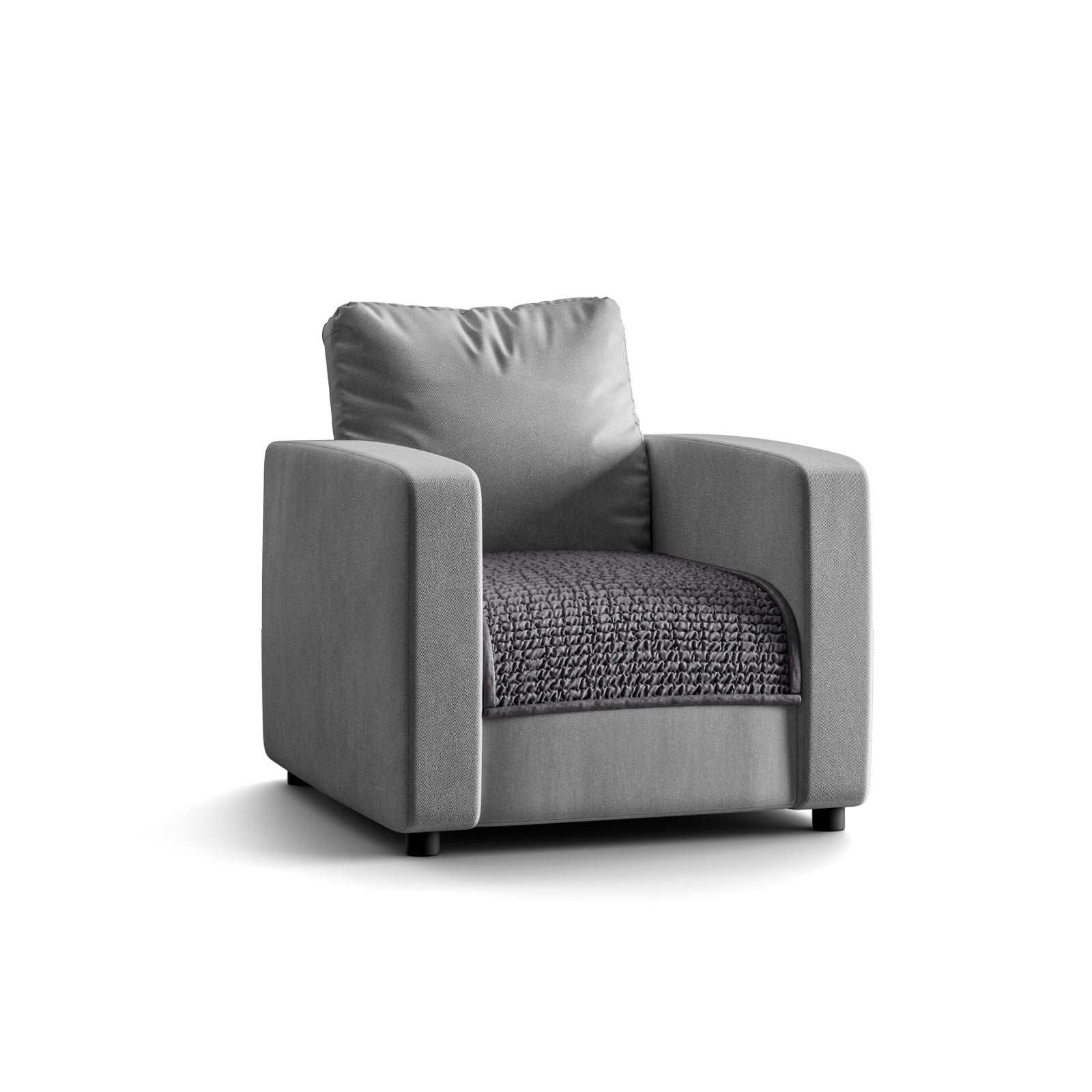 Arm Chair Seat Cover - Charcoal, Microfibra