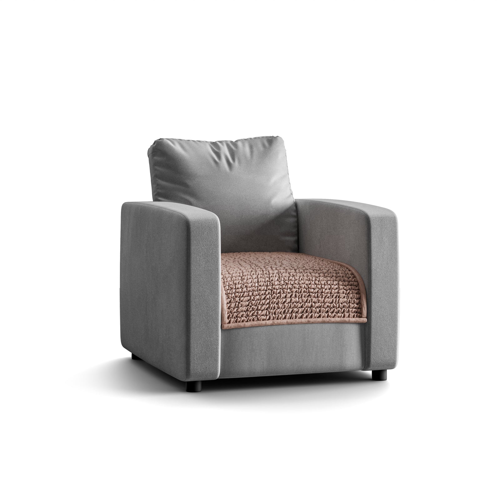 Arm Chair Seat Cover - Choco, Microfibra