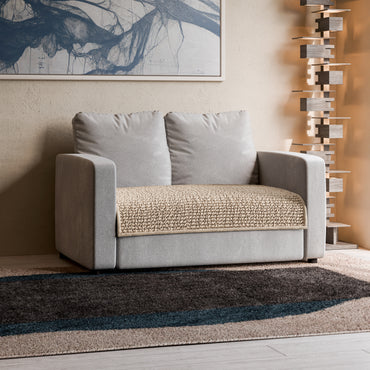 2 Seater Sofa Seat Cover - Tapioca, Microfibra
