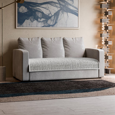 3 Seater Sofa Seat Cover - Pearl, Microfibra