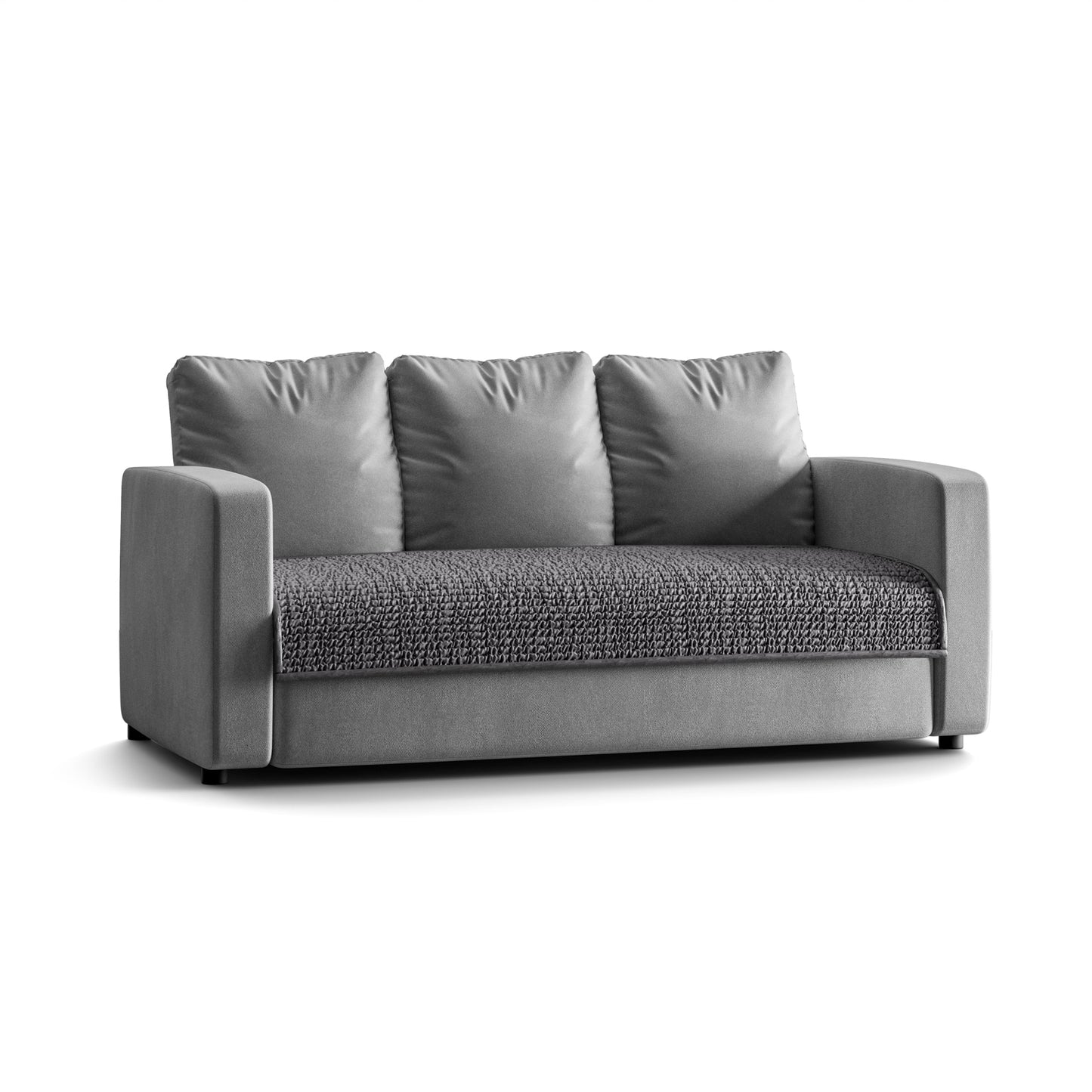 3 Seater Sofa Seat Cover - Charcoal, Microfibra