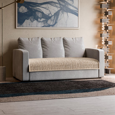 3 Seater Sofa Seat Cover - Tapioca, Microfibra