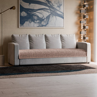 4 Seater Sofa Seat Cover - Choco, Microfibra