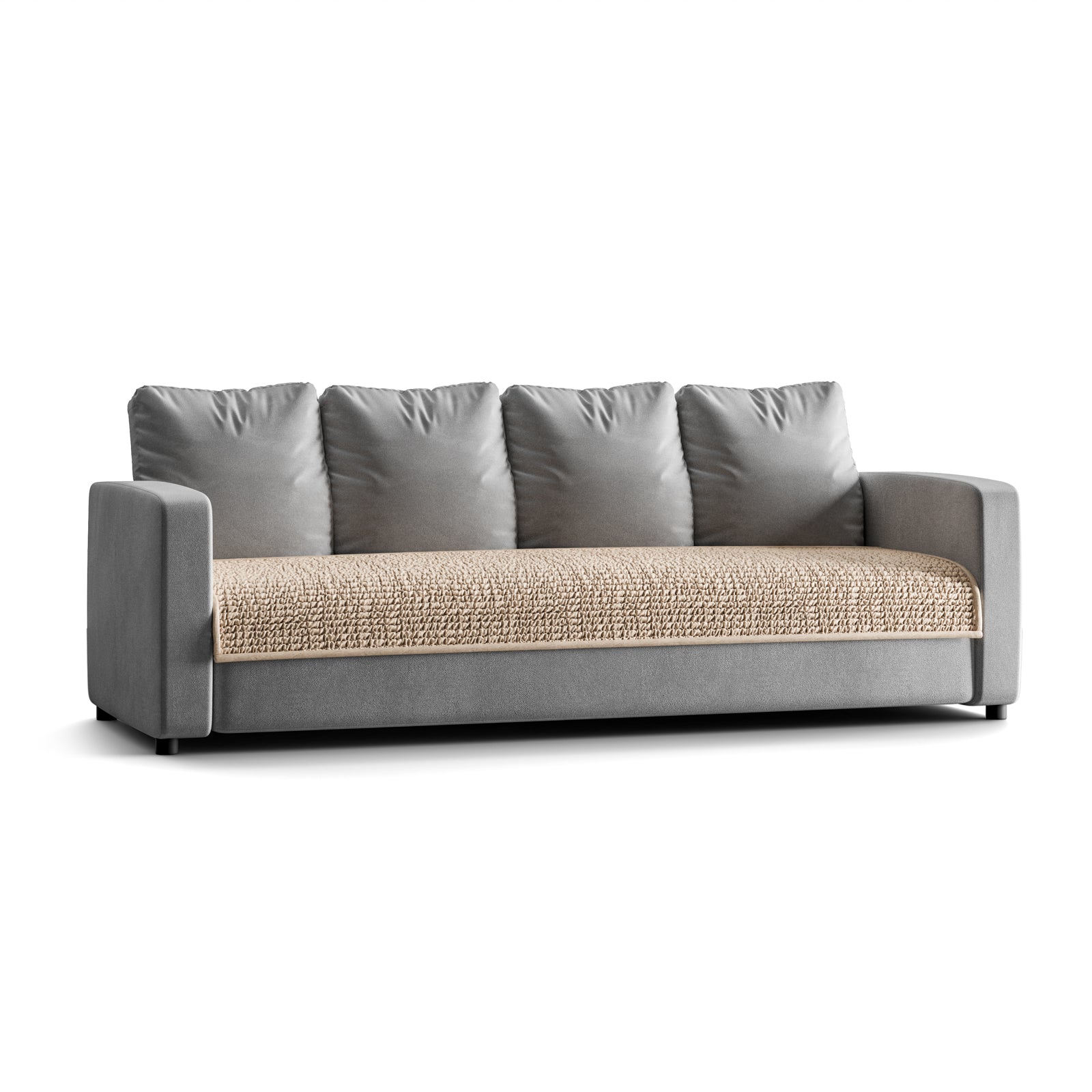 4 Seater Sofa Seat Cover - Tapioca, Microfibra