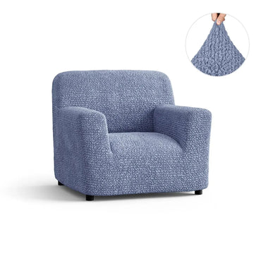 Arm Chair Cover - Blue, Microfibra