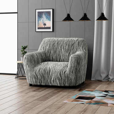 Arm Chair Cover - Universo Grey, Microfibra Printed