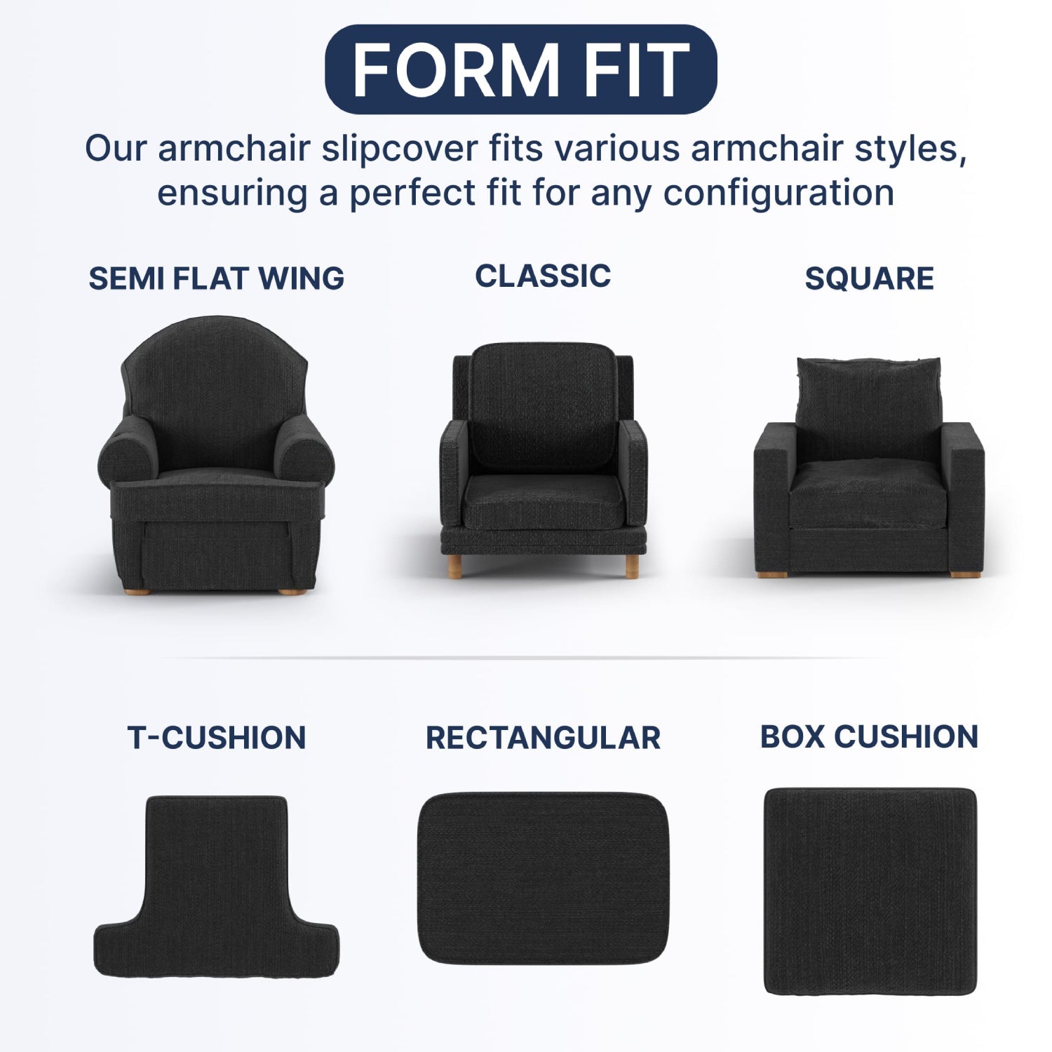 Arm Chair Cover - Pearl, Microfibra – Menotti Sofa Covers