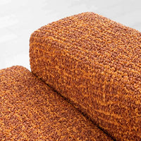 Fabric Sample - Microfibra Printed, Graffio Orange