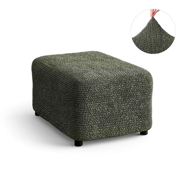 Footstool Cover - Moss Green, Microfibra