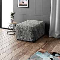 Housse de repose-pieds - Gris Universo, imprimé en microfibre