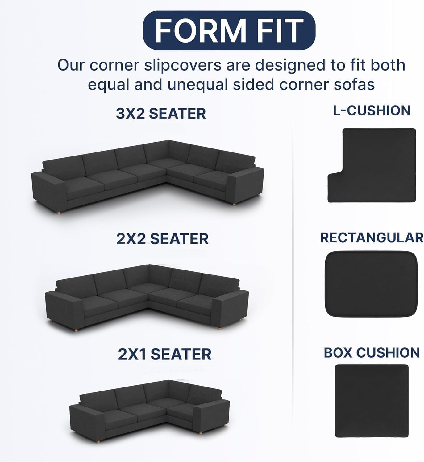 Housse de canapé d'angle - Vert, Collection Velours