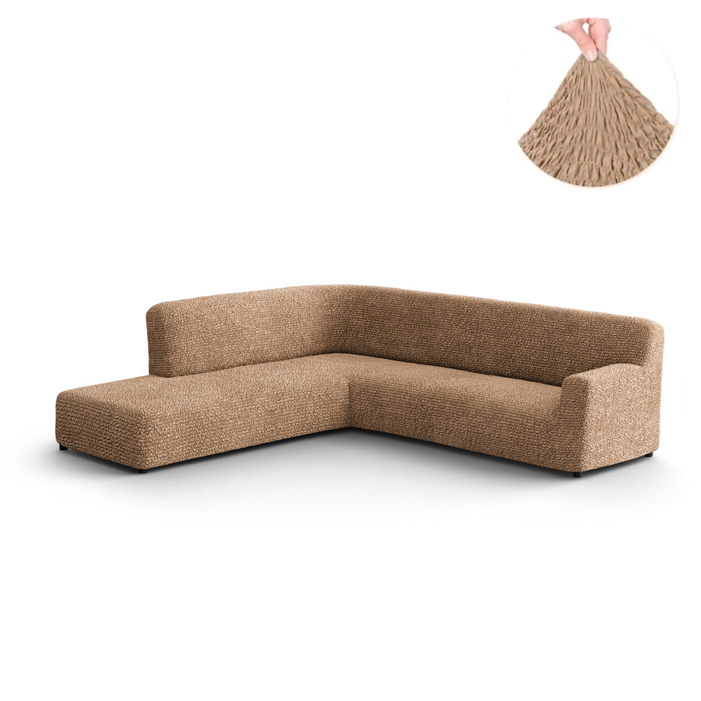 Fullback Sofa Cover (Left Chaise) - Latte, Microfibra Collection